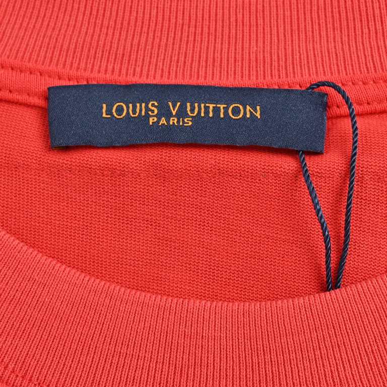 .Louis VuittonLouis Vuitton 24ss Big Logo Graffiti Print Short SleeveAutumn and winter the latest brick counter synchronization OS drop-shoulder version of fashion and personality, super versatile and good-looking one!Me