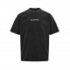 BalenciagaParis House 24ss front and back embroidered logo washed short sleevesHigh quality front and back logo embroidery gradient old short sleeve, cotton double yarn fabric, color contrast dyeing fabric, front and bac