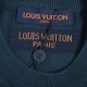 Louis Vuitton 22ss Trumpet Musician Notes Jacquard Knit Short SleevePatterns bursting with musical themes of improvisational color, appliqué weaving pattern on the back depicting the silhouette of a musician playing the 