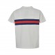 Gucci  Gucci 23ss Double G Interlocking Stripe Short SleeveDrawing inspiration from the prints of the 80s. This short-sleeve jersey cotton T-shirt features a vintage-inspired graphic that utilizes the elongated webbing f