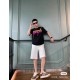 #The upper body effect#GucciSummer new, blade lightning print round neck short-sleeved T-shirt, yellow rose red with color printing models, grams 260g, feel soft and delicate and solid than the general cotton fabric, com