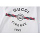 GucciSummer new, 1921 twist letters logo print round neck short sleeve T-shirt, made of customized 250G 32S double yarn long-staple cotton skin feel comfortable texture, three-dimensional, perfect detailing, men and wome