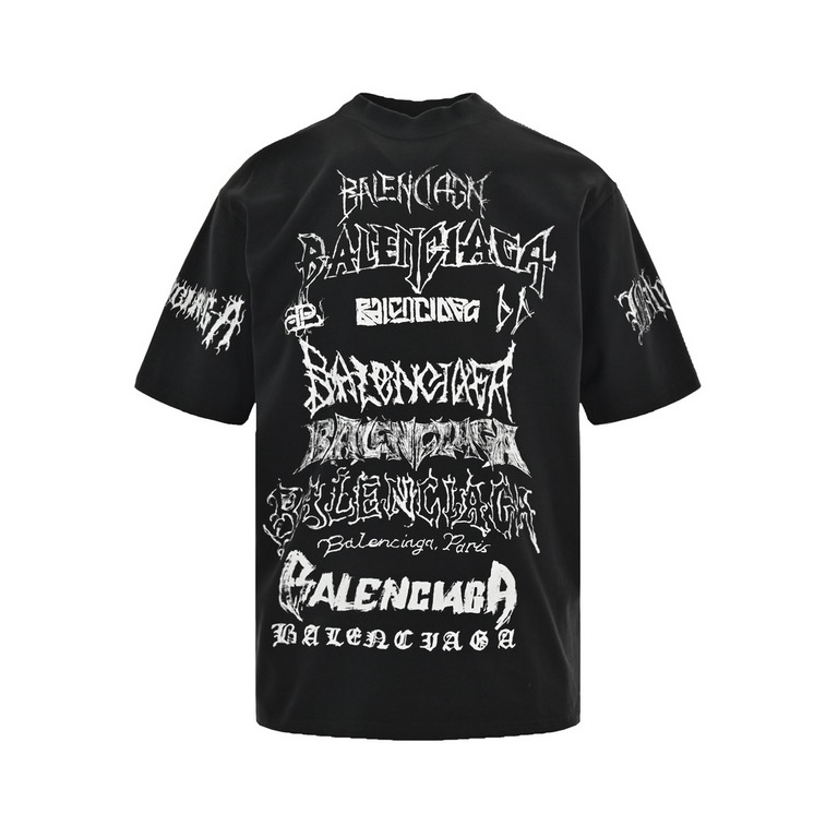 Balenciaga  Paris family 24ss dragon limited graffiti short sleeveThe original Hangzhou state special 6300 purchased, the fabric is made of 300 grams of combed cotton, garment washing process, printing using imported wat