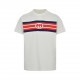 Gucci  Gucci 23ss Double G Interlocking Stripe Print Short SleeveTake inspiration from the prints of the 80s. This short-sleeve cotton jersey T-shirt features a vintage-inspired graphic that utilizes the elongated webbin