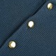 GucciGucci 24ss Pocket Embroidered Knit Polo Short SleeveNavy blue cotton and wool knit blend, double G embroidery, gold tone buttons, polo collar, dolman sleeves, patch pockets, striped ribbed piping, button placket.Blu