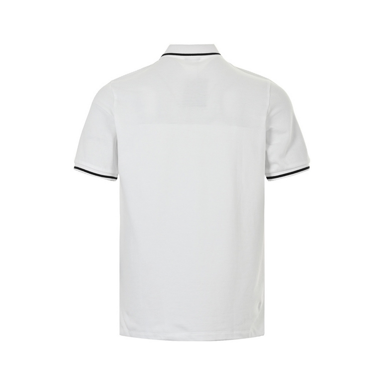 Zegna  Zegna classic chest letters embroidered Polo short-sleeved NetroStar with the same models, using the classic logo three-dimensional embroidery, embroidery full feel very comfortable Super versatile and good-lookin