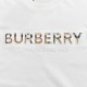 Burberry  Burberry 24ss Check Embossed Letter Short SleeveClassic logo letters LOGO print   embroidery Simple and versatile, loose fit, full of texture . Can be men and women's classic models, basic versatility without l