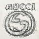 GucciGucci 24ss sketch letters logo print short sleeveGucci new pencil sketch pattern print short sleeve, 280 grams of double yarn fabric, feel super soft and comfortable, the upper body is quite strong and not laquan, t