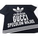 GucciSummer new Gucci  Adidas co-branded Shamrock logo letters printed round neck short-sleeved T-shirt, simple Logo logo exquisite upgrade, feel very comfortable Fashion and personality Super versatile good-looking aCol