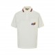 Gucci 24ss Dragon Year Limited Pocket Embroidery Polo Sleeve Short Sleeve GucciGucci 24ss Dragon Year Limited Pocket Embroidery Polo Short SleeveSpring and summer new dragon limited pocket embroidery polo using matte lin