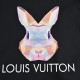 Louis VuittonLouis Vuitton 23ss 3D Rabbit Print Short SleeveColorful drill surface 3D effect rabbit, digital technology, fixed weaving and dyeing cotton fabric, soft and comfortable, skin-friendly and delicate, fine work