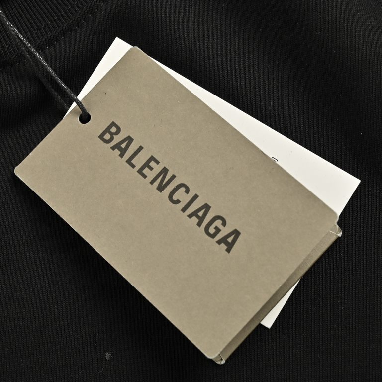 BalencigaParisian 24ss lockdown washed and distressed short sleeveIrregular letters front and back printed T-shirt Standard printing technology, cotton soft fabric, color contrast dyeing fabric, ultra-fine flat screen pr