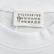 Martin MargielaMargiela 23ss Patchwork Circle Numeric Letter Short SleeveFabric custom weaving and dyeing 280g32 count double yarn fabric, wide neckline thread 300g11 cotton thread.Long wearing not deformed, fabrics from