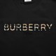 Burberry  Burberry 24ss Check Embossed Letter Short SleeveClassic logo letters LOGO print   embroidery Simple and versatile, loose fit, full of texture . Can be men and women's classic models, basic versatility without l