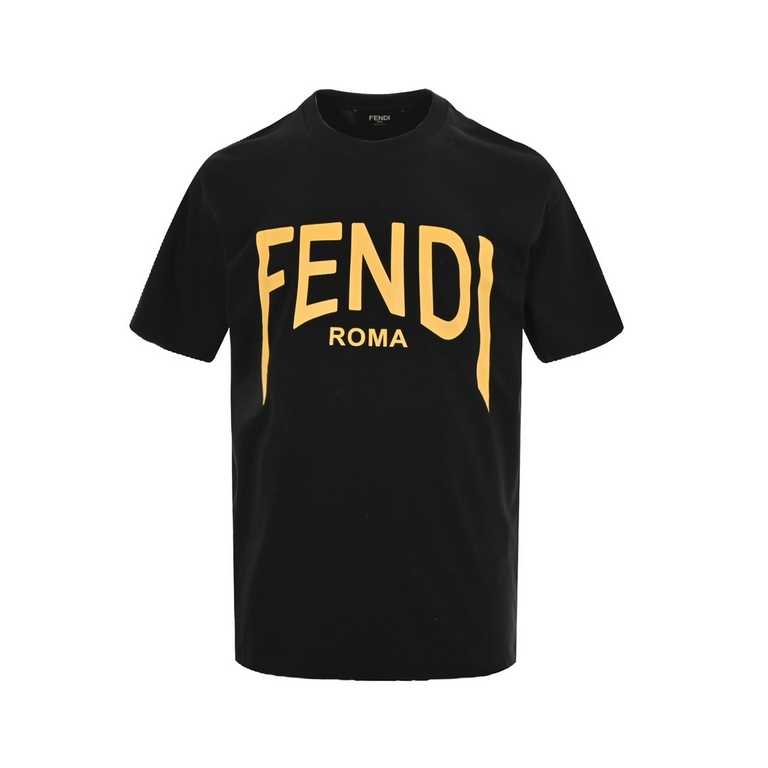 FendiFendi 24ss Letter Print Short SleeveNew fendi slogan series, simple and fresh style, showing high quality temperament.Customized 260g washed double yarn cotton fabrics feel very soft and comfortable.Loose and delica