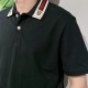 #GucciGucci 22ss Neckline Red and Green Ribbon Polo Short Sleeve Upper