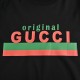 GucciGucci Classic Red and Green Letter Print Short SleevePrinting printing material using safe and environmentally friendly non-toxic baby certified foam material; printing outline clear and clean, with the texture of t