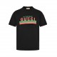 GucciGucci Classic Red and Green Letter Print Short SleevePrinting printing material using safe and environmentally friendly non-toxic baby certified foam material; printing outline clear and clean, with the texture of t