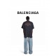 #Balenciaga  Balenciaga runway model disaster letter print short sleeve effect on the body