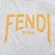 FendiFendi 24ss Letter Print Short SleeveNew fendi slogan series, simple and fresh style, showing high quality temperament.Customized 260g washed double yarn cotton fabrics feel very soft and comfortable.Loose and delica