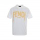 FendiFendi 24ss Letter Print Short SleeveNew fendi slogan series, simple and fresh style, showing high quality temperament.Customized 260g washed double yarn cotton fabrics feel very soft and comfortable.Loose and delica