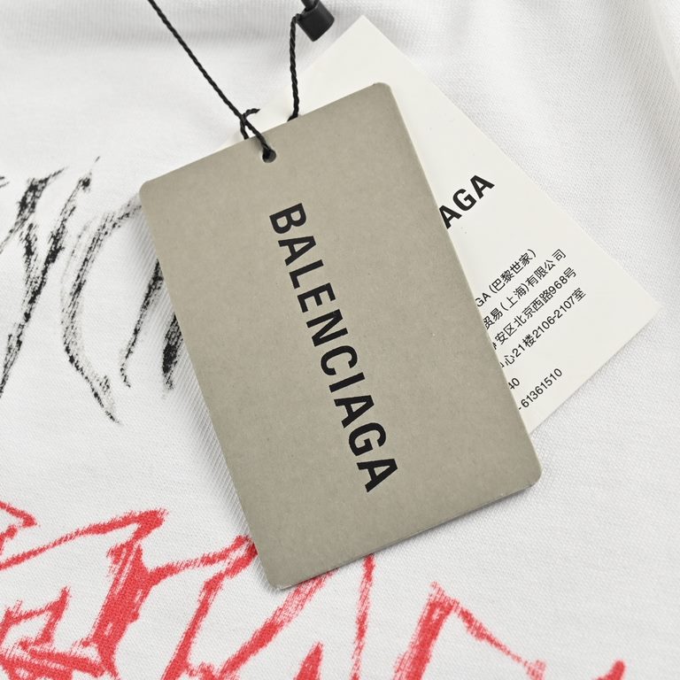 Balenciaga  Paris family 24ss dragon limited graffiti short sleeveThe original Hangzhou state special 6300 purchased, the fabric is made of 300 grams of combed cotton, garment washing process, printing using imported wat