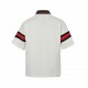 GucciGucci 23ss Hand Arm Webbing Polo Short SleeveEmbellished Webbing Knitted Cotton Polo Shirt The sleeves of this knitted cotton polo shirt are embellished with red and green webbing.The collegiate style that originate