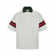 GucciGucci 23ss Hand Arm Webbing Polo Short SleeveEmbellished Webbing Knitted Cotton Polo Shirt The sleeves of this knitted cotton polo shirt are embellished with red and green webbing.The collegiate style that originate