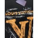 LV Louis Vuitton Exclusive new original single men's casual short sleeve high-end customized high version of the fashion versatile explosive models     imported fabrics logo pattern design on the chest feel ultra-soft an