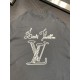 LV Louis Vuitton   exclusive exclusive new original single men's casual short-sleeved high-end customized high version of the fashionable versatile explosive models   original imported cotton fabrics chest logo pattern d