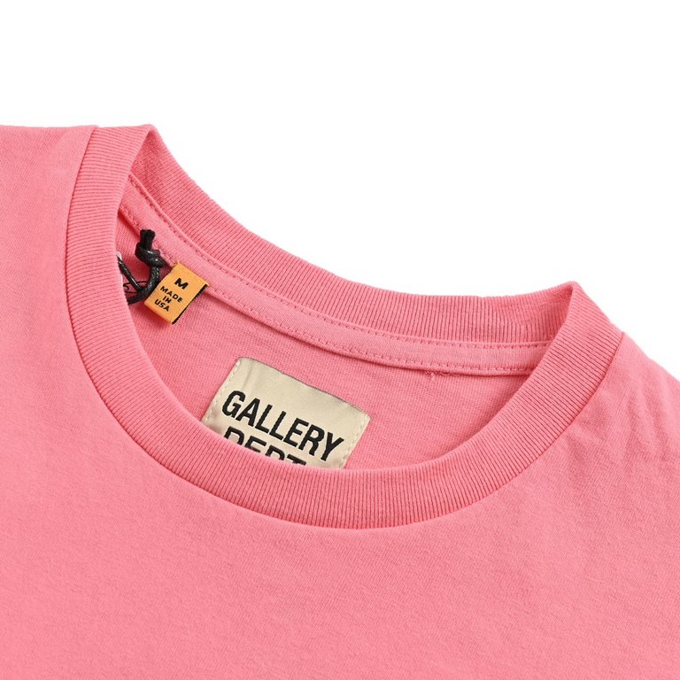 GALLERY DEPT 23ss Alphabet Print Short SleeveFixed weaving and dyeing 21 230 grams of high-weight cotton and linen fabrics, round simple cloth process without side seams, the fabric first after the ring bake washing trea