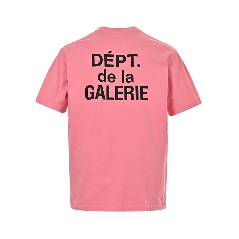 GALLERY DEPT 23ss Alphabet Print Short SleeveFixed weaving and dyeing 21 230 grams of high-weight cotton and linen fabrics, round simple cloth process without side seams, the fabric first after the ring bake washing trea