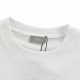 DiorDior 24ss 1947 Embroidery Short Sleeve320 grams of tight plain double yarn large white fabric, supporting 1  1 rib 350 grams, chest 1947 logo embroidery using imported machine letters three-dimensional embroidery, le