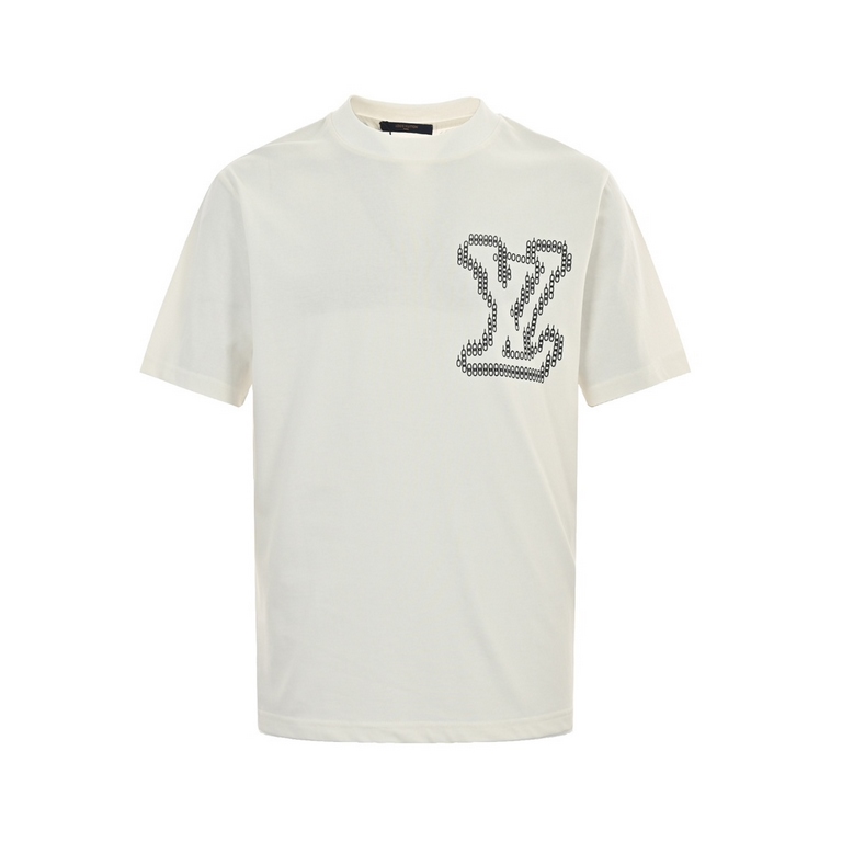 Louis VuittonLouis Vuitton 24ss City Wall Brick Print Short SleeveBasic simple versatile style, the fabric used is a high grams of knitted cotton fabric, soft and solid, full of texture, contrast, as always, the loose ve