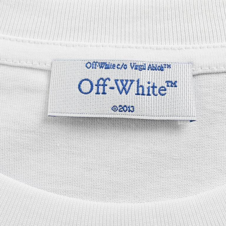 OFF WHITE CO VIRGIL 24ss Anchor Arrow Print Short SleeveAll fabrics and threads are custom knitted and custom dyed All fabric colors are color-coded and custom dyed fabrics without any color difference The use of 240G we