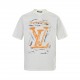 Louis VuittonLouis Vuitton 24ss Hand Painted Graffiti Large Letter Print Short SleeveSimple loose fit combined with the effect of solid colors thatNaturally highlights the premium texture, with a graffiti logo print on t