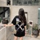 #OFF WHITE CO VIRGIL 19ss Watercolor Oil Arrowhead Print Short Sleeve Upper