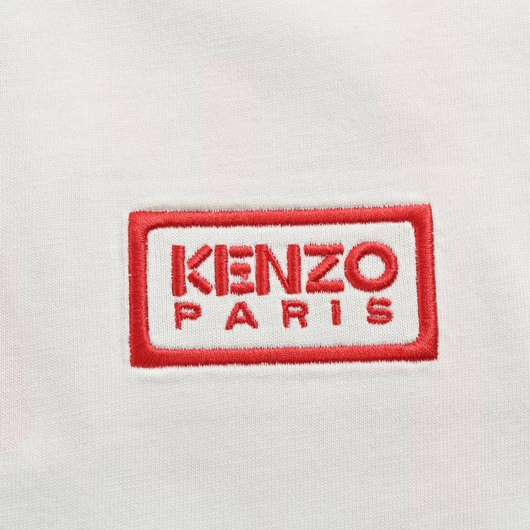 KenzoKenzo Takada 24ss Red Label Embroidered Letter Short SleeveOriginal 1500 purchase, made of 190g cotton fabric, washed and preshrunk. The front and back panels are embroidered on imported Tajima machines, with 13,000