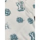 LV Louis Vuitton Exclusive new original single men's casual short sleeve high-end customized high version of the fashion versatile explosive models     imported fabrics logo pattern design on the chest feel ultra-soft an