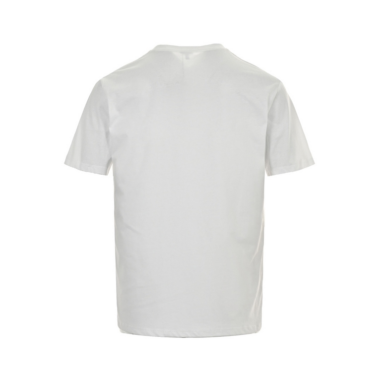 Loewe 24ss Square Embroidered Logo Short Sleeve26 cotton compact plain 170 grams of fabric, supporting 1  1 cross rib 260 grams, chest Loewe logo using imported machine flat embroidery, line neat and tidy, delicate and s