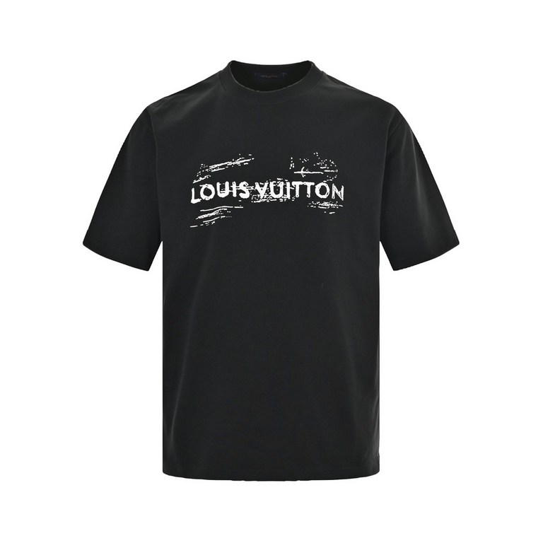 Louis VuittonLouis Vuitton 24ss Graffiti Letter Logo Print Short SleeveSimple loose fit combined with the effect of solid color.The simple loose fit combined with the solid color effect naturally highlights the premium t