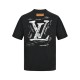 Louis VuittonLouis Vuitton 24ss Graffiti Letter Logo Print Short SleeveSimple loose fit combined with the effect of solid color.The simple loose fit combined with the solid color effect naturally highlights the premium t