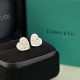 Tiffany Tiffany 22 Years New Classic Heart Solitaire Stud Earrings Exclusive one-to-one customization Symbolizing the civilization of classic elements Original ag925 sterling silver Guaranteed highest version on the mark