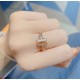 On behalf of the purchase grade Tiff Tiffany new listing Two T series white shell asymmetric opening double t diamond ring selected original consistent imported s925 sterling silver material plating 18k gold rose gold ya