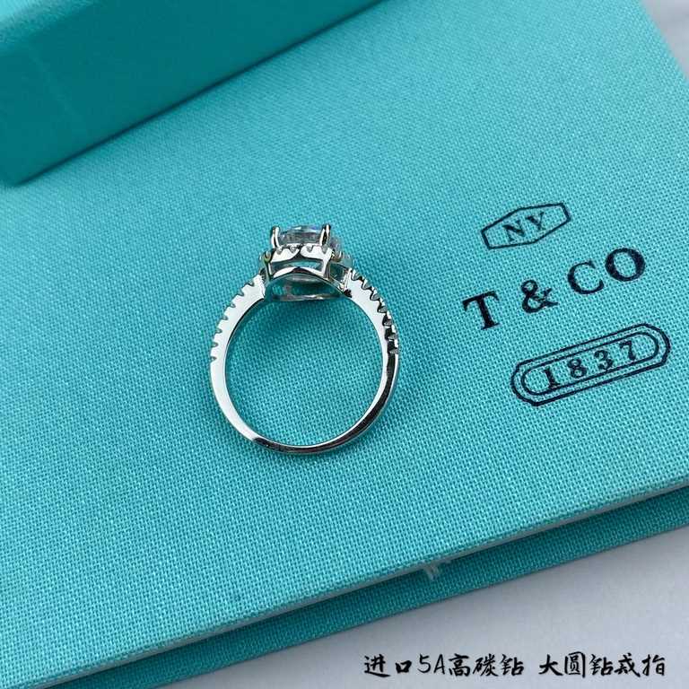 92 5 Tiffany Large Round Diamond Ring   Superb sale [shy] [shy] [shy] [shy] [shy] [shy] Size 678              What you see is what you get!  Very translucent diamonds, super high simulation      through the body of sterl