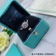 92 5 Tiffany Large Round Diamond Ring   Superb sale [shy] [shy] [shy] [shy] [shy] [shy] Size 678              What you see is what you get!  Very translucent diamonds, super high simulation      through the body of sterl