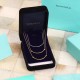 Medium glossy version Precision version  Medium Tiffany  Tiff Co. smiley   double t necklace model Shipped! Haute Couture Electroplated 18k gold craftsmanship absolutely unrecognizable to the naked eye flash positive   D