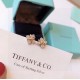 Tiffany Tiffany Schlumberger Collection Crossed Quadruple Diamond Stud Earrings Simple and versatile Yellow Gold Selected high quality s925 sterling silver material plated in 18k yellow gold Color separation plating