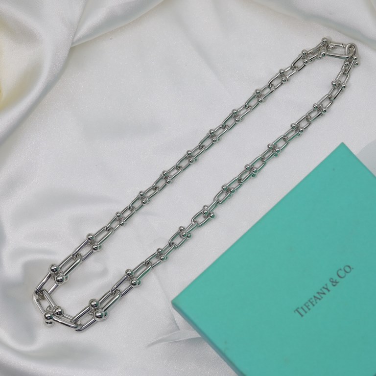 Tiffany HardWear Classic Versatile Necklace! Original customization Details in place   Chain link style  Finely crafted, polished and sanded in place, handmade! The shipment is super super slow, like to hurry to get down