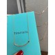 tiff Tiffany's smiley double t small glossy necklace original craft original 925 sterling silver crafted on behalf of the level of the highest price-performance Elegant and sensible simple and generous This is really a h